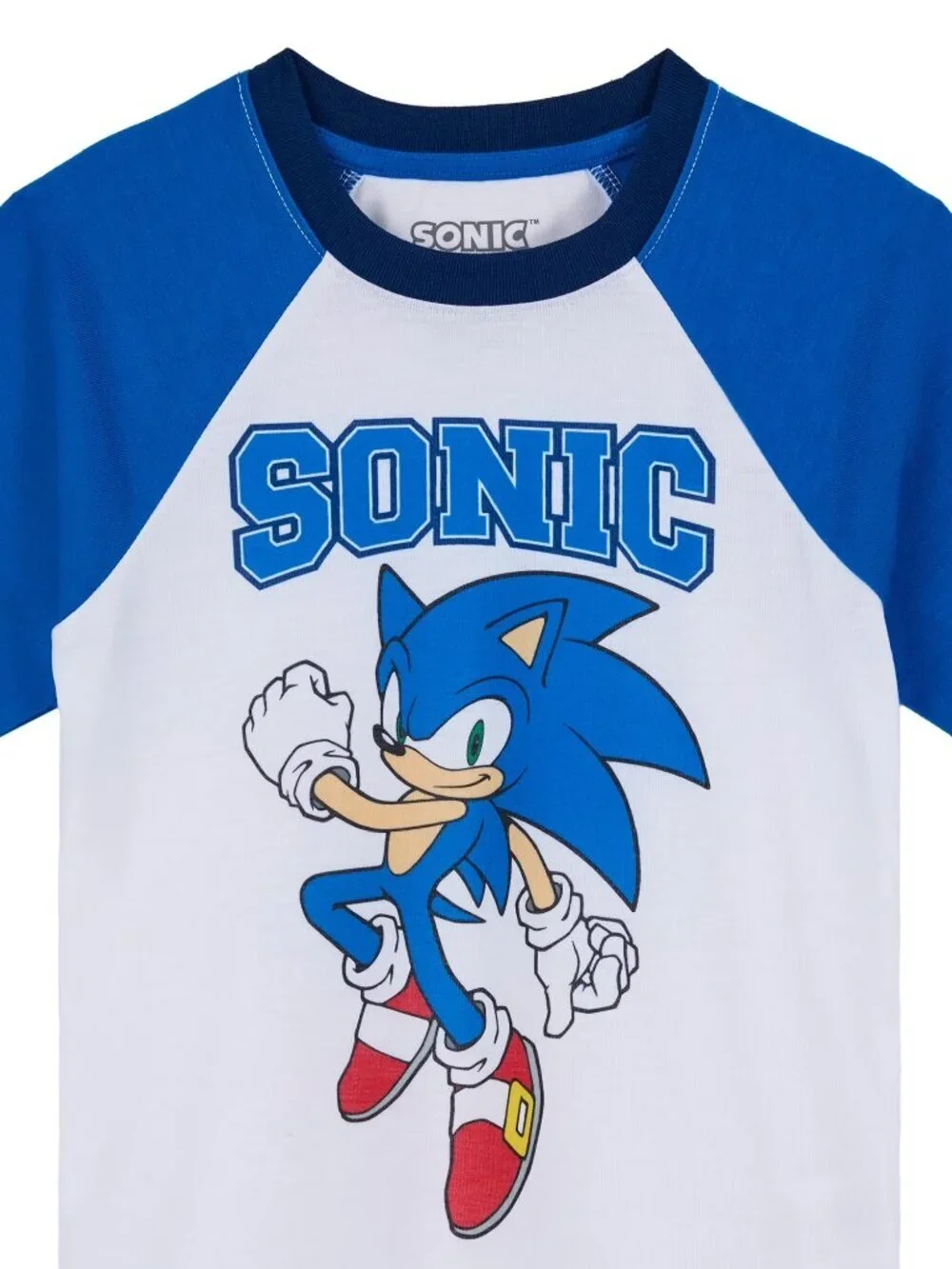 Sonic The Hedgehog Boys 2 Piece Pajama Set Blue Sleepwear Size XS (4-5) NWT